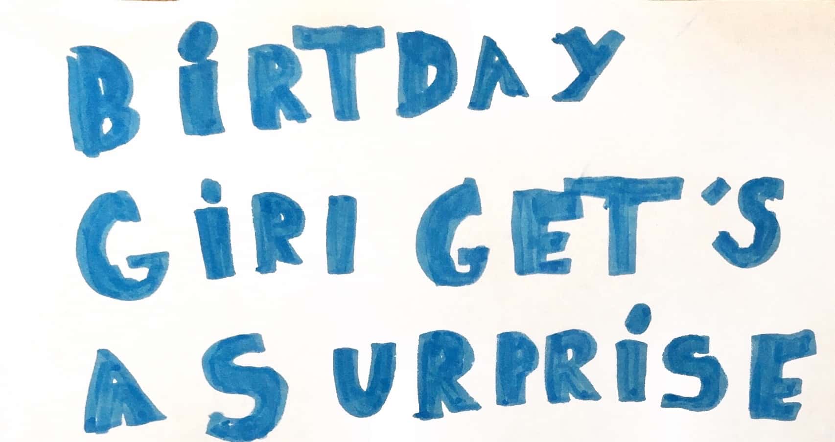 Birthday Girl Gets a Surprise